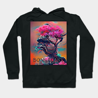 Bonsai Art, Colorful Algoart Hoodie